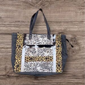 Hopofly Canvas Tote  Bag Animal Leopard Print